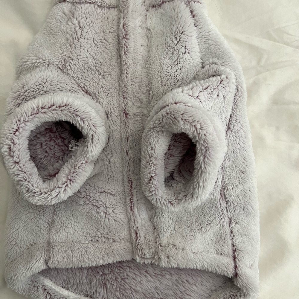 Fluffy dog sweater